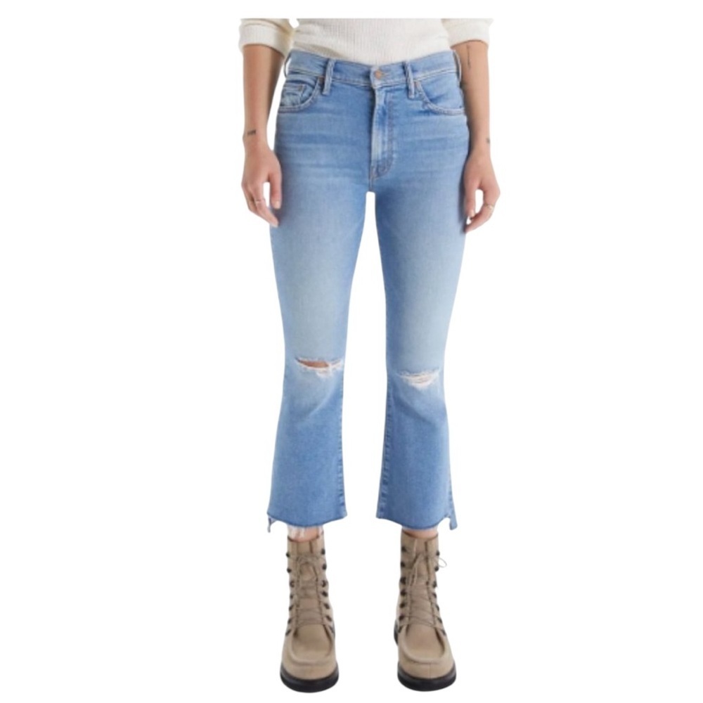 MOTHER The Insider Crop Step Fray Jeans – Thrilling Shots / Size 29